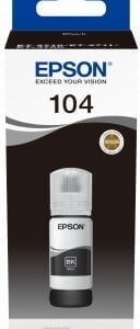 Epson 104 Negro - Botella de Tinta Original C13T00P140