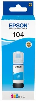 Epson 104 Cyan - Botella de Tinta Original C13T00P240