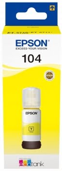 Epson 104 Amarillo - Botella de Tinta Original C13T00P440