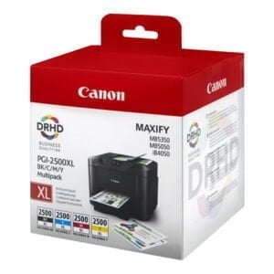 Canon PGI2500XL Pack de 4 Cartuchos de Tinta Originales - 9254B004