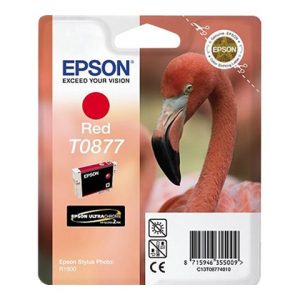 Epson T0877 Rojo Cartucho de Tinta Original - C13T08774010