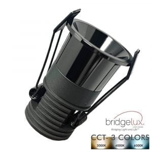 Empotrable LED 6W Negre Crom Bridgelux Xip - 40° - UGR11- CCT