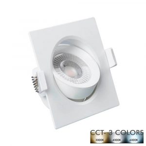 Empotrable LED 7W Quadrat Blanc - OSRAM CHIP - CCT