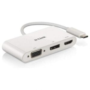 D-Link Hub USB-C a HDMI, DisplayPort, VGA