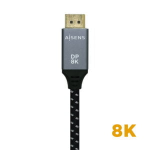 Aisens Cable Displayport V1.4 8K@60hz - DP/M-DP/M - 0.5m - Color Gris