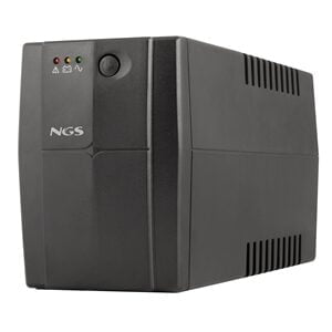 NGS Fortress 1200 V3 SAI 800VA UPS 480W - Tecnologia Off Line - Funcion AVR - 2x Schukos - Proteccion Sobrecargas y Cortocircuitos