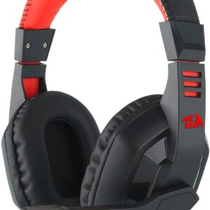 Redragon H120 Ares Auriculares Gaming con Microfono Plegable - Diadema Ajustable - Almohadillas Acolchadas - Cable de 2m